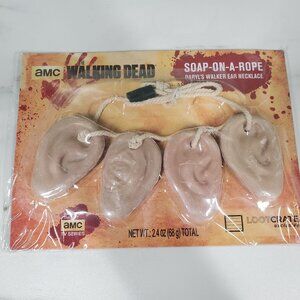 2015 THE WALKING DEAD, SOAP ON A ROPE EAR NECKLACE, STILL SEALED!!!
